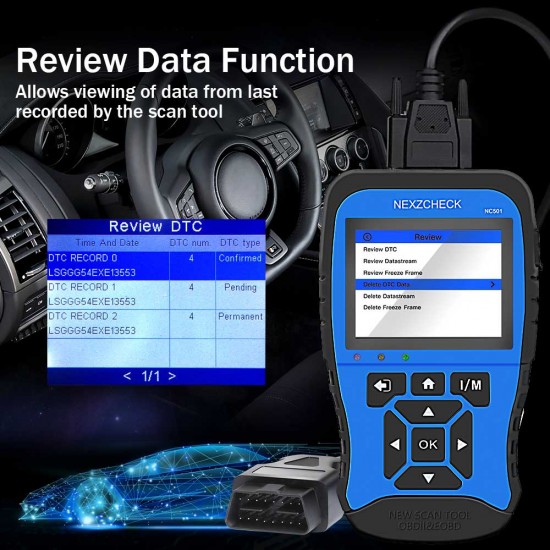 HUMZOR NexzCheck NC501 OBD2/EOBD Scanner for Universal Vehicles