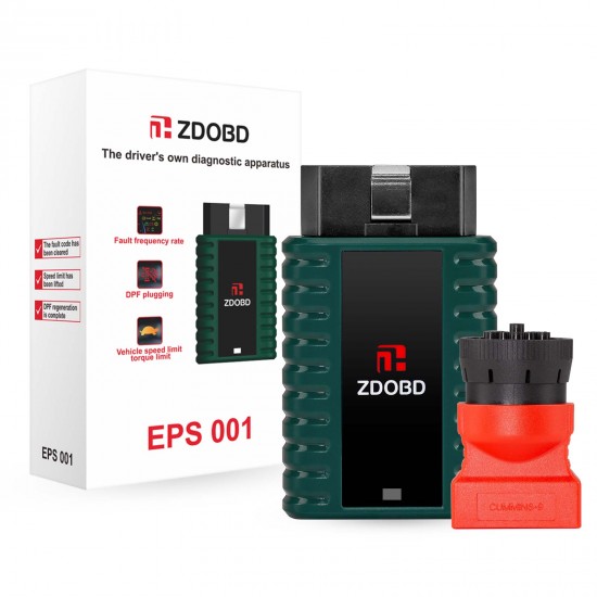 2024 ZDOBD EPS001 Heavy Duty Truck Scanner for Android & IOS Portable Disel Truck OBD Diagnostic Instrument